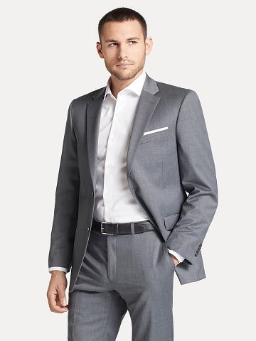 Férfi Tommy Hilfiger Regular fit essential Blézerek Szürke | HU 1257RVD